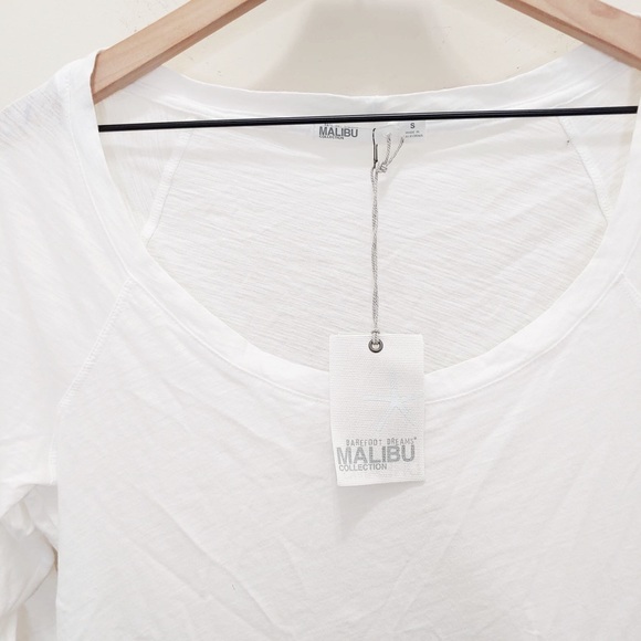 Barefoot Dreams Women’s 3/4 sleeve raglan tee NWT - Picture 5 of 6